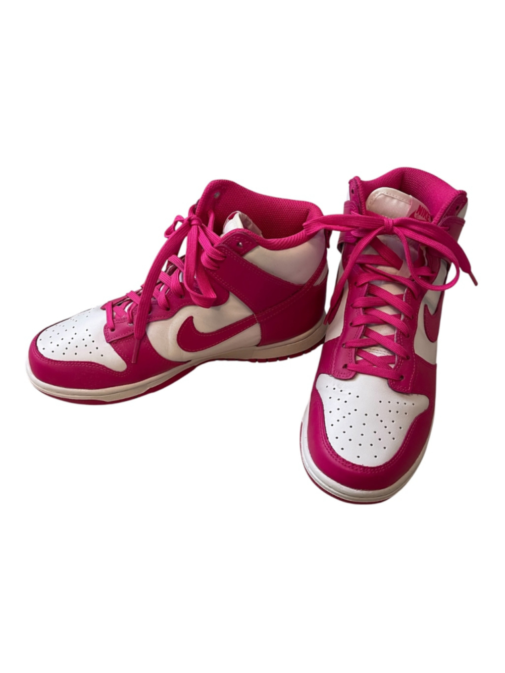 Women's Nike Dunk High size 8 W DD1869 Sneakers Pink and White